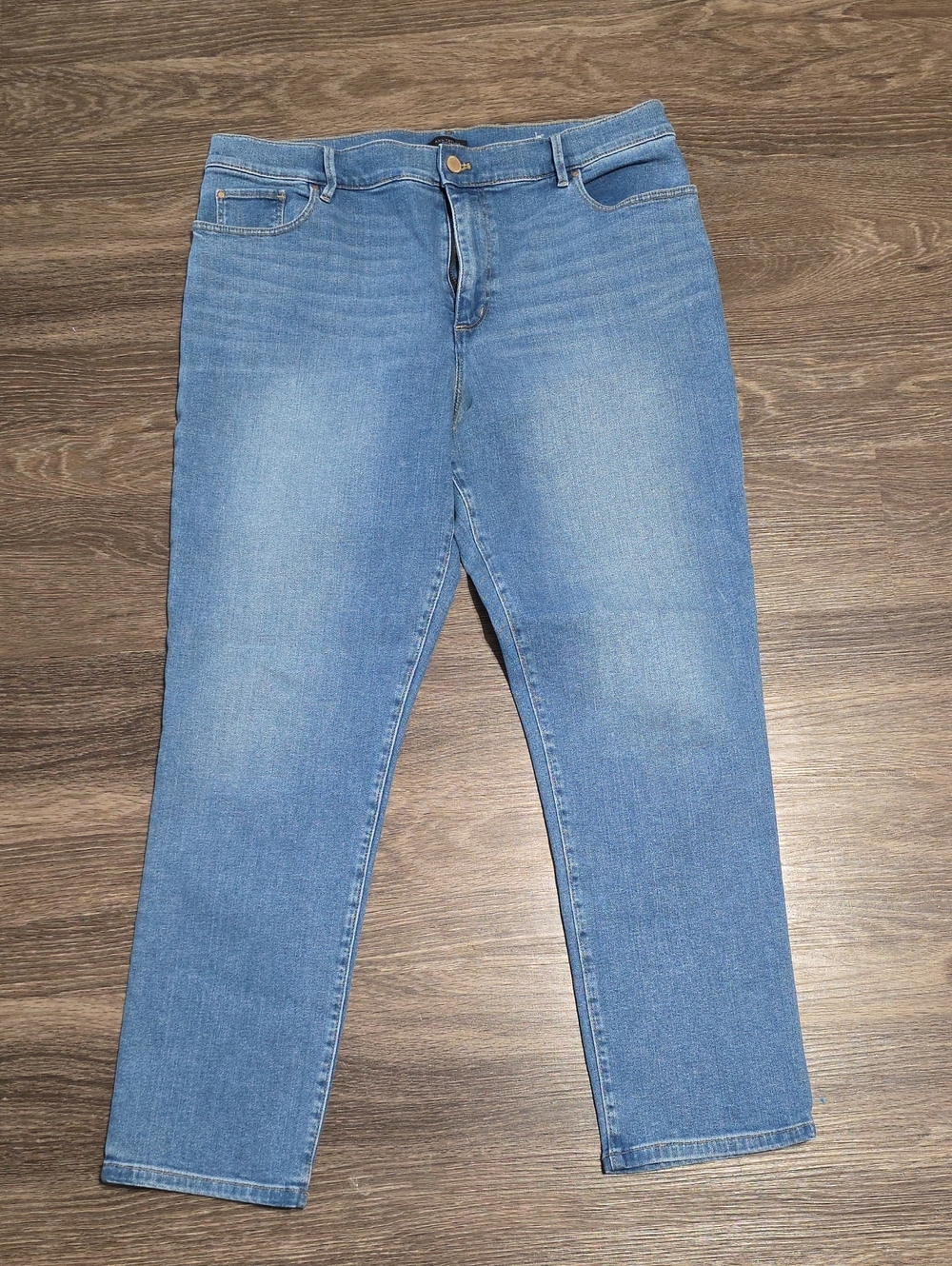 Ann Taylor Light Blue Straight-Leg Jeans